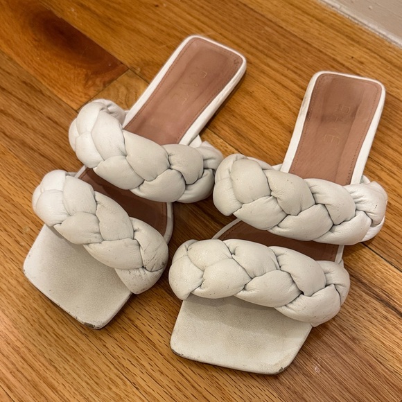 RAYE White Braided Sandals - Picture 2 of 2
